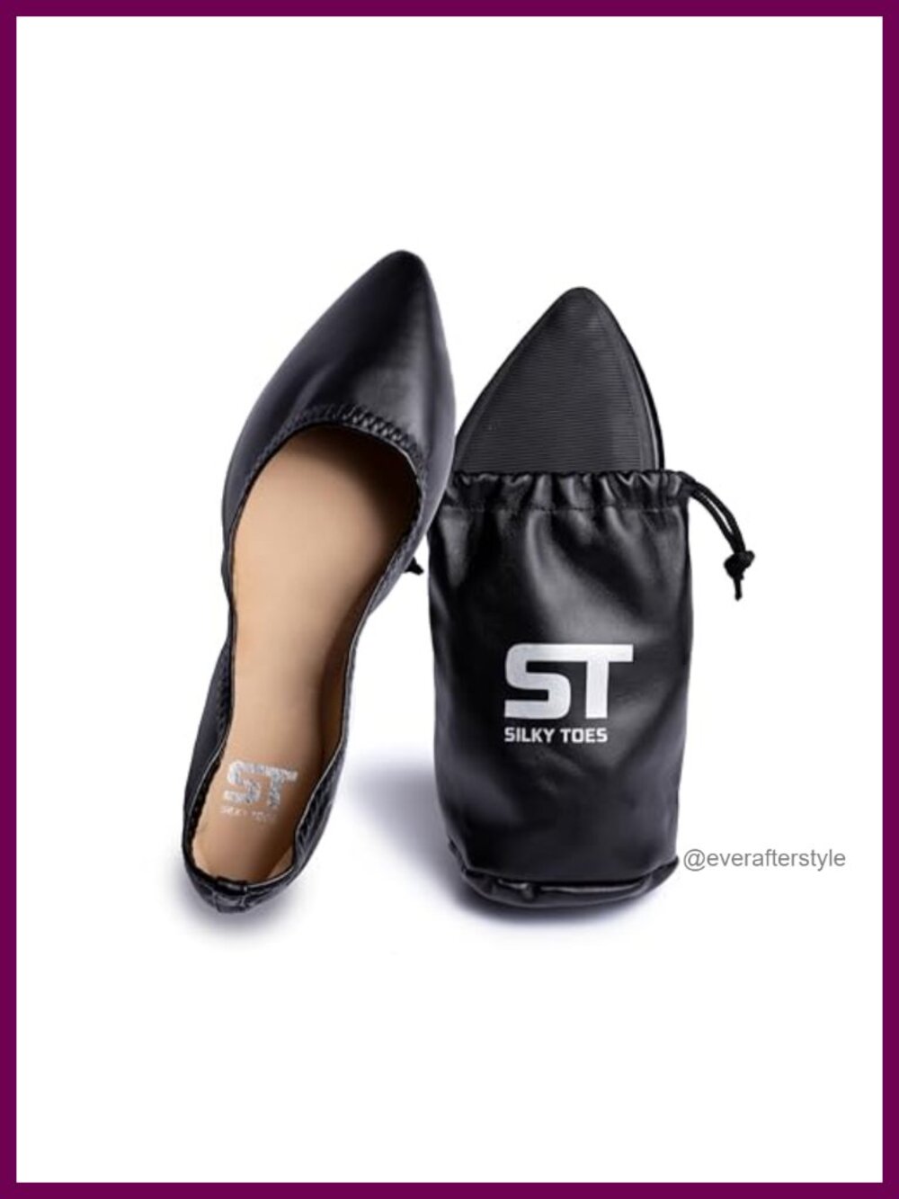 Foldable Flats for Women Comfortable Slip-On Casual Business Travel Shoes